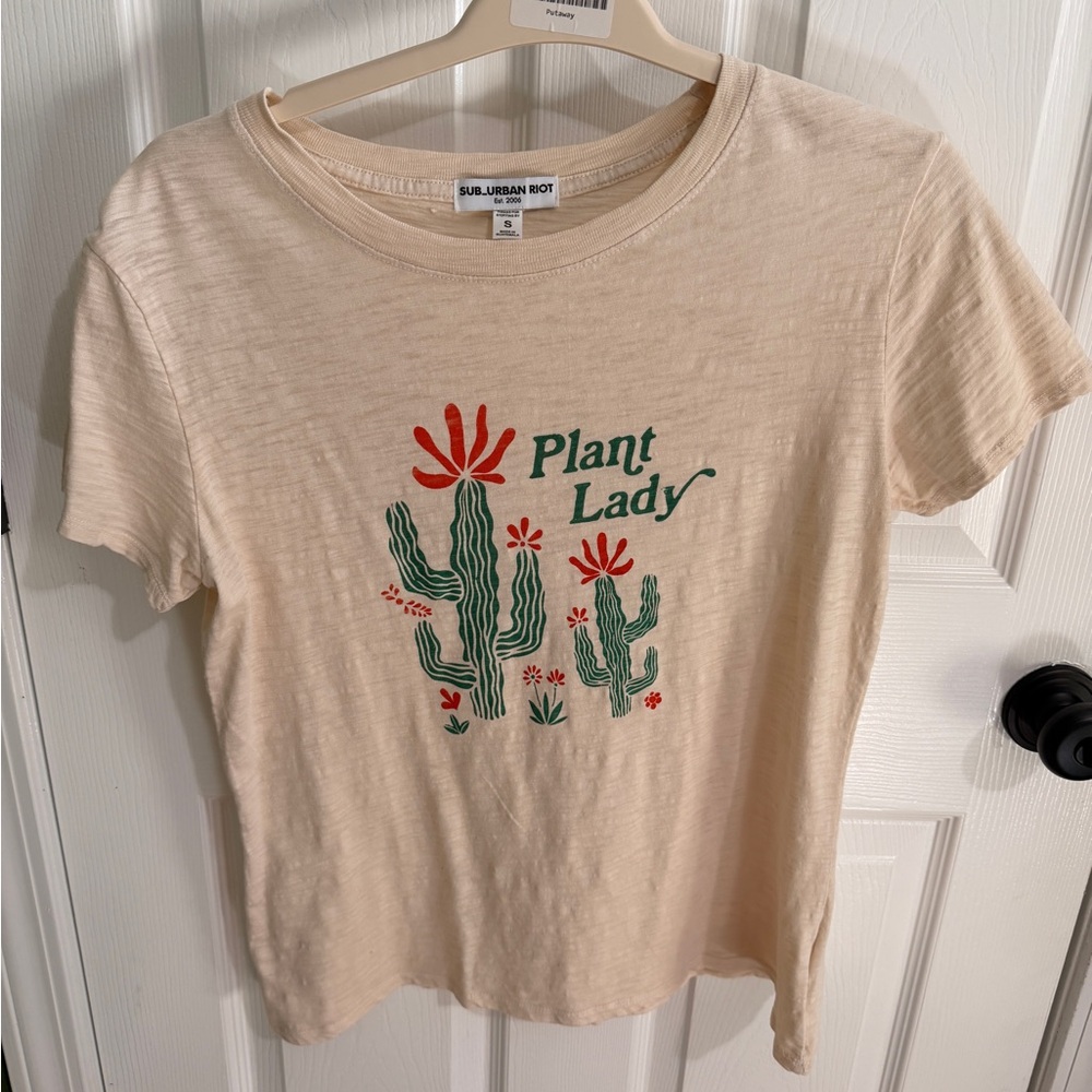 Sub_Urban Riot Cream 'Plant Lady' Tee
